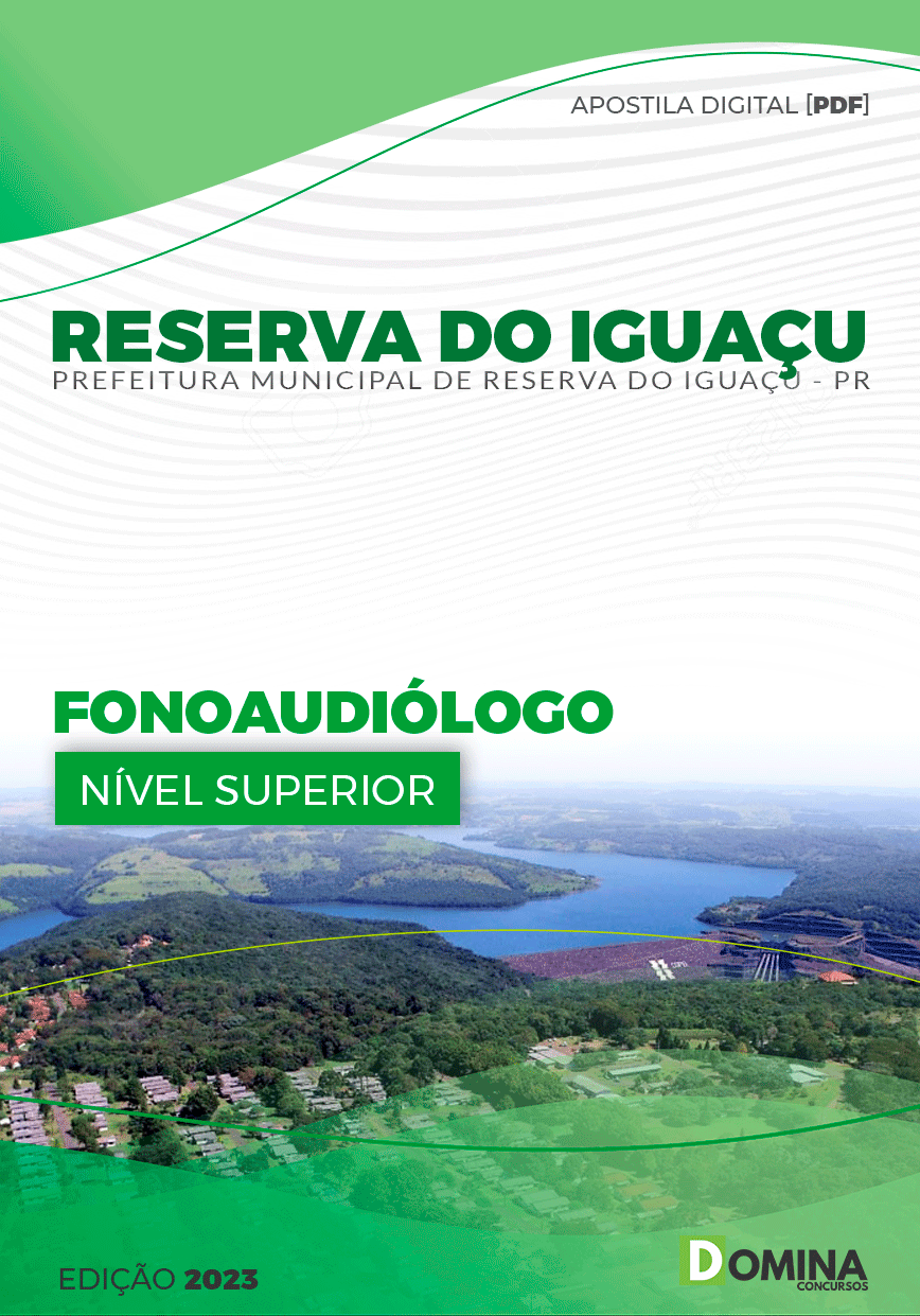 Apostila Pref Reserva do Iguaçu PR 2023 Fonoaudiólogo