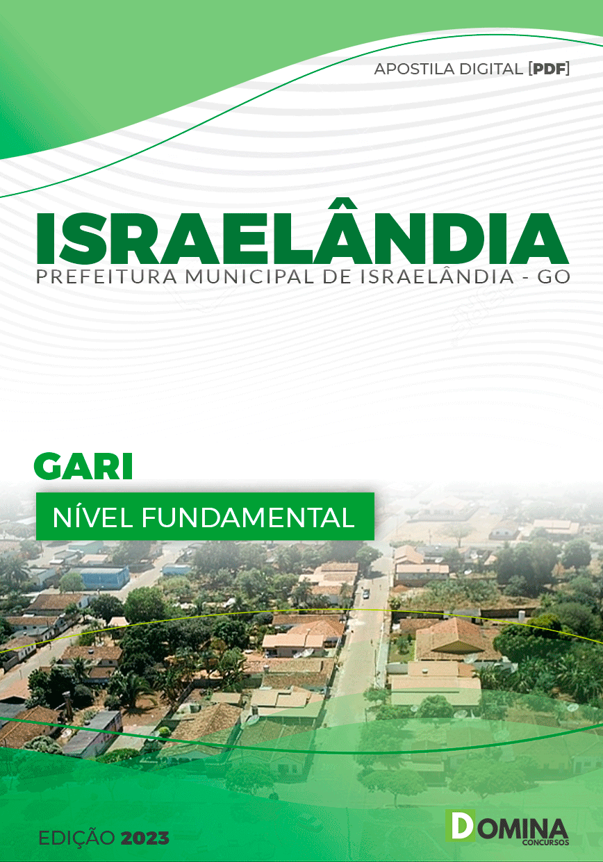 Apostila Concurso Pref Israelândia GO 2024 Gari