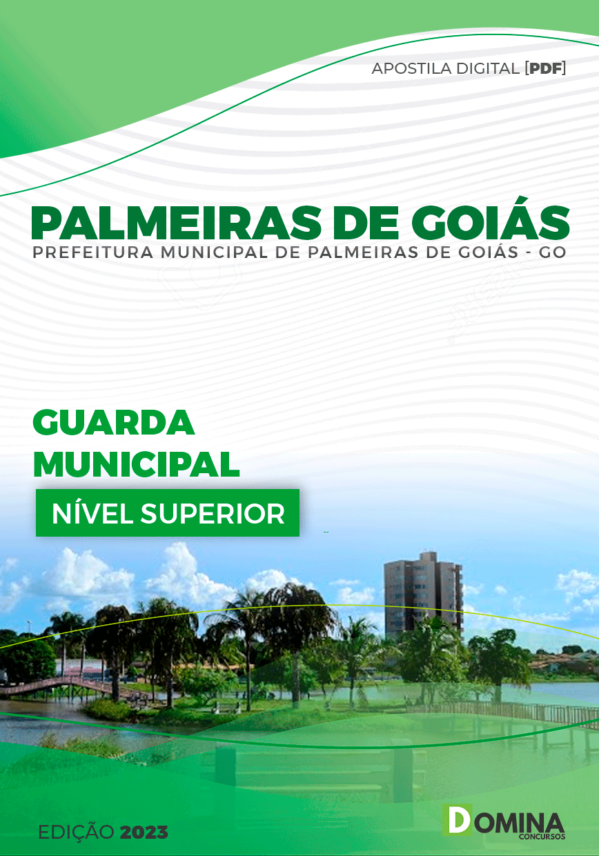 Apostila Pref Palmeiras de Goiás GO 2024 Guarda Municipal