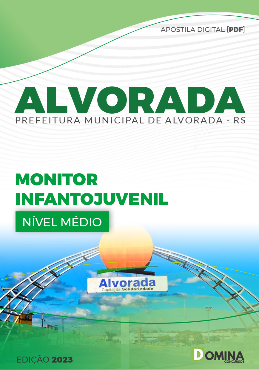 Apostila Pref Alvorada RS 2023 Monitor Infantojuvenil