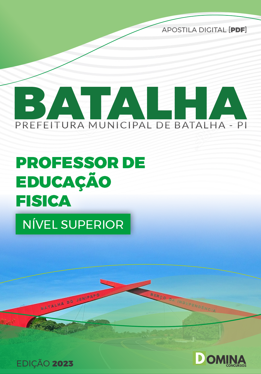 Apostila Pref Batalha PI 2023 Professor Educação Física