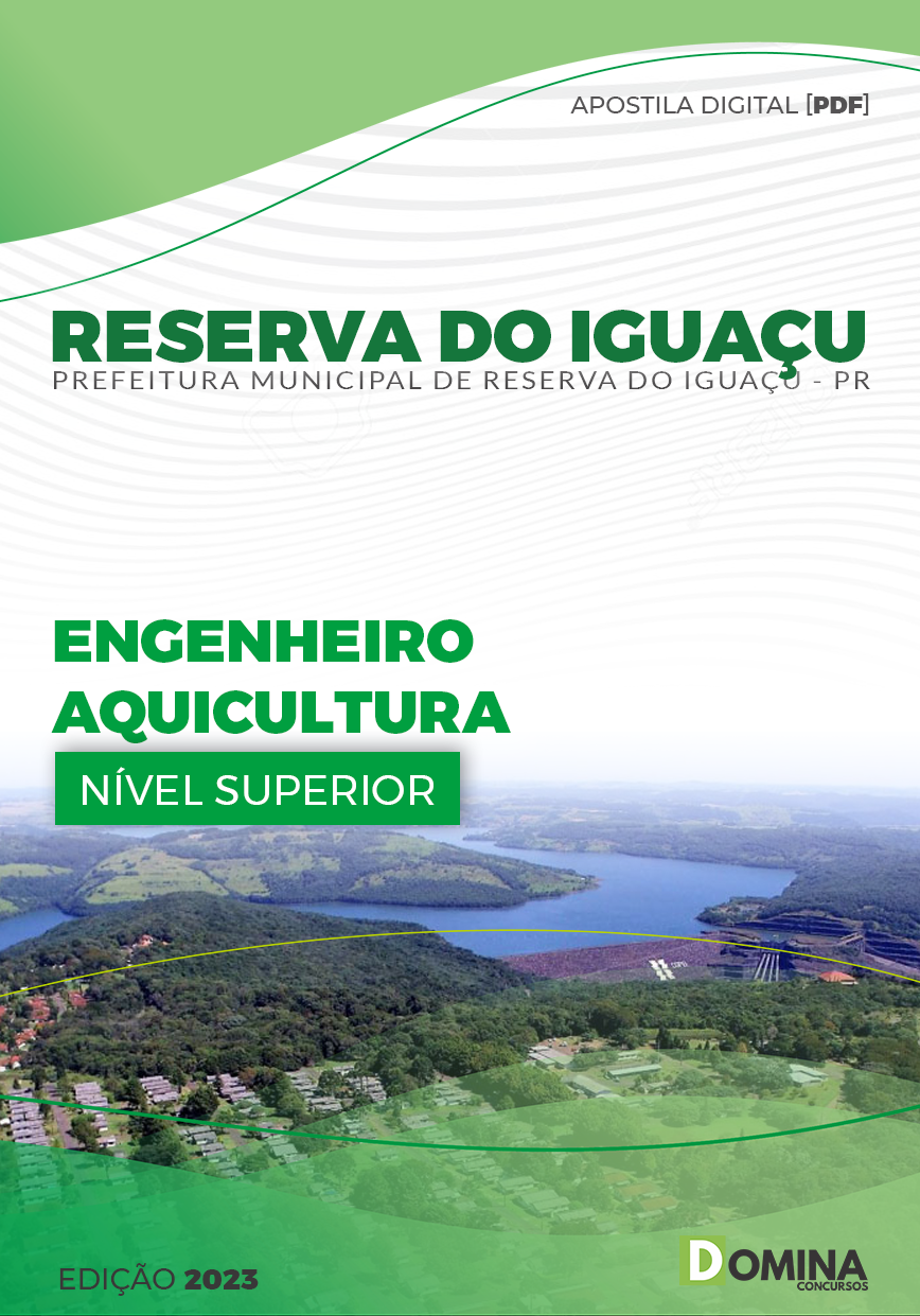 Apostila Pref Reserva do Iguaçu PR 2023 Engenheiro Aquicultura