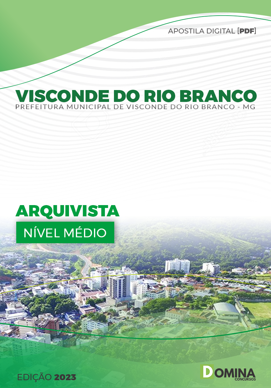 Apostila Pref Visconde do Rio Branco MG 2023 Arquivista