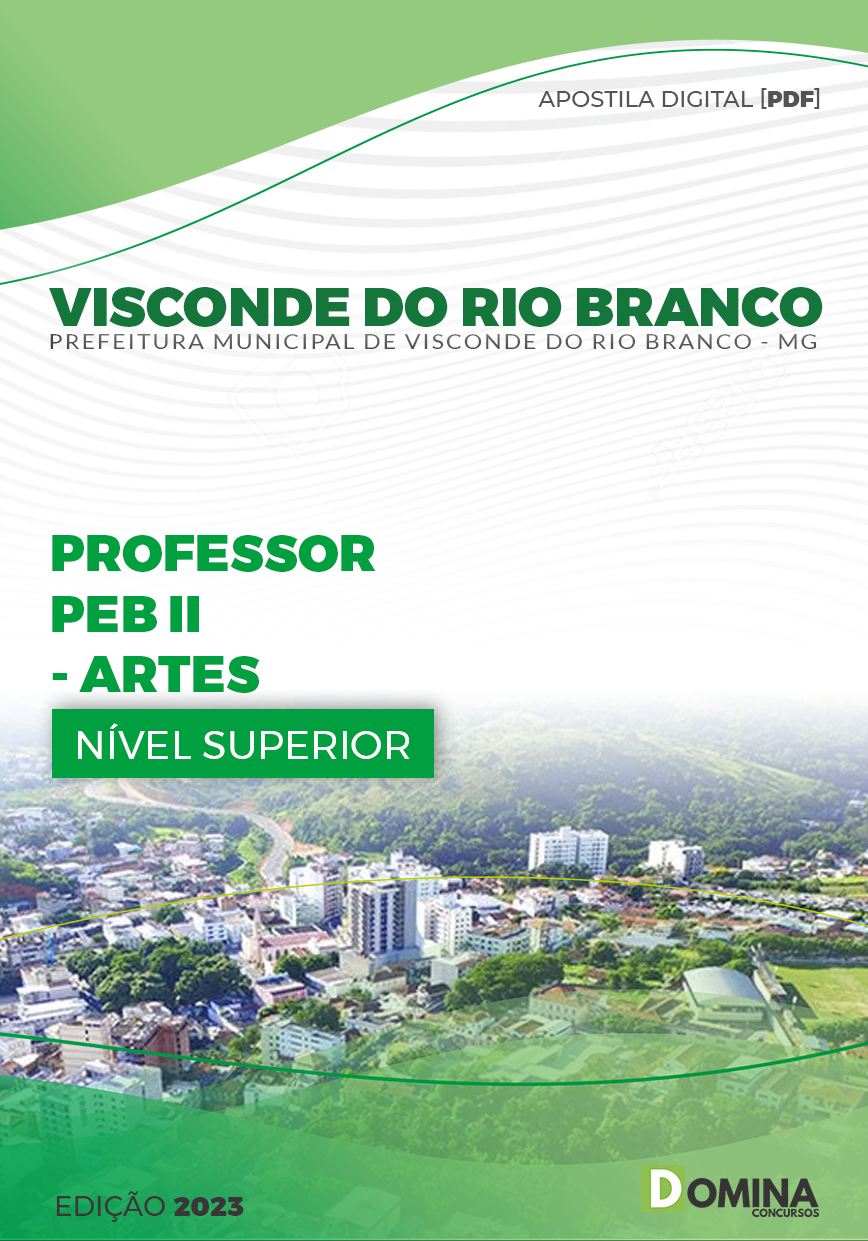 Apostila Pref Visconde do Rio Branco MG 2023 PEB II Artes