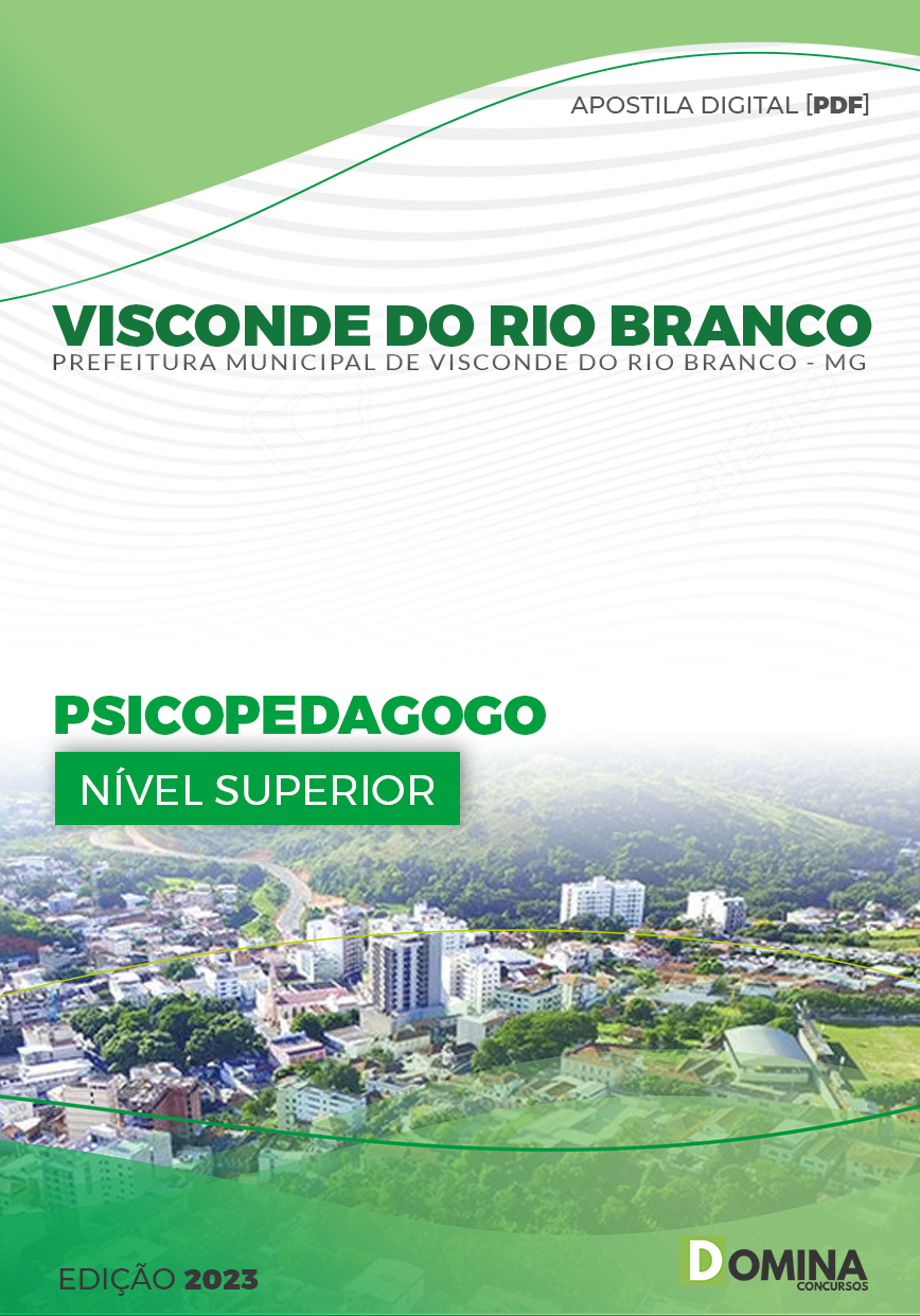 Apostila Pref Visconde do Rio Branco MG 2023 Psicopedagogo