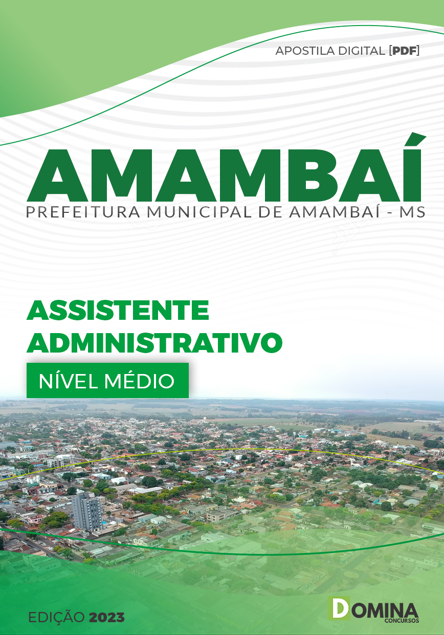 Apostila Pref Amambai MS 2023 Assistente Administrativo