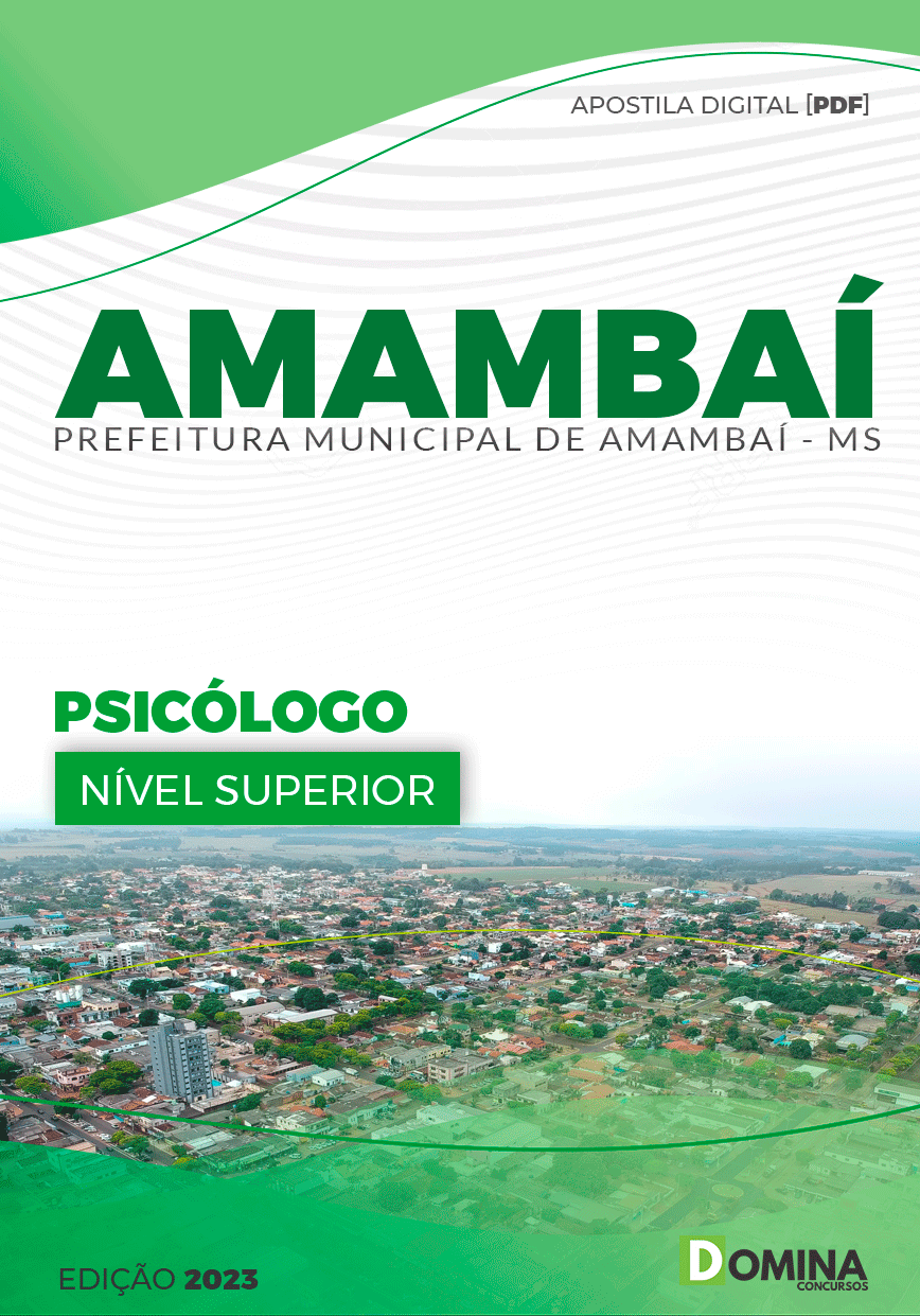 Apostila Concurso Pref Amambai MS 2023 Psicólogo