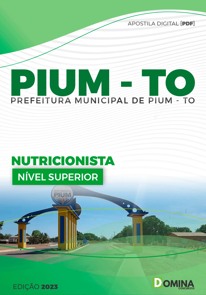 Apostila Concurso Pref Pium TO 2023 Nutricionista