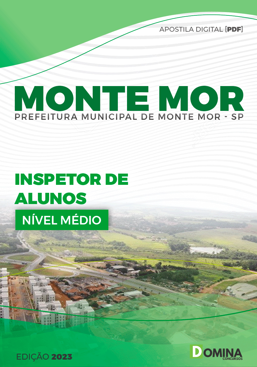 Apostila Pref Monte Mor SP 2023 Inspetor Alunos