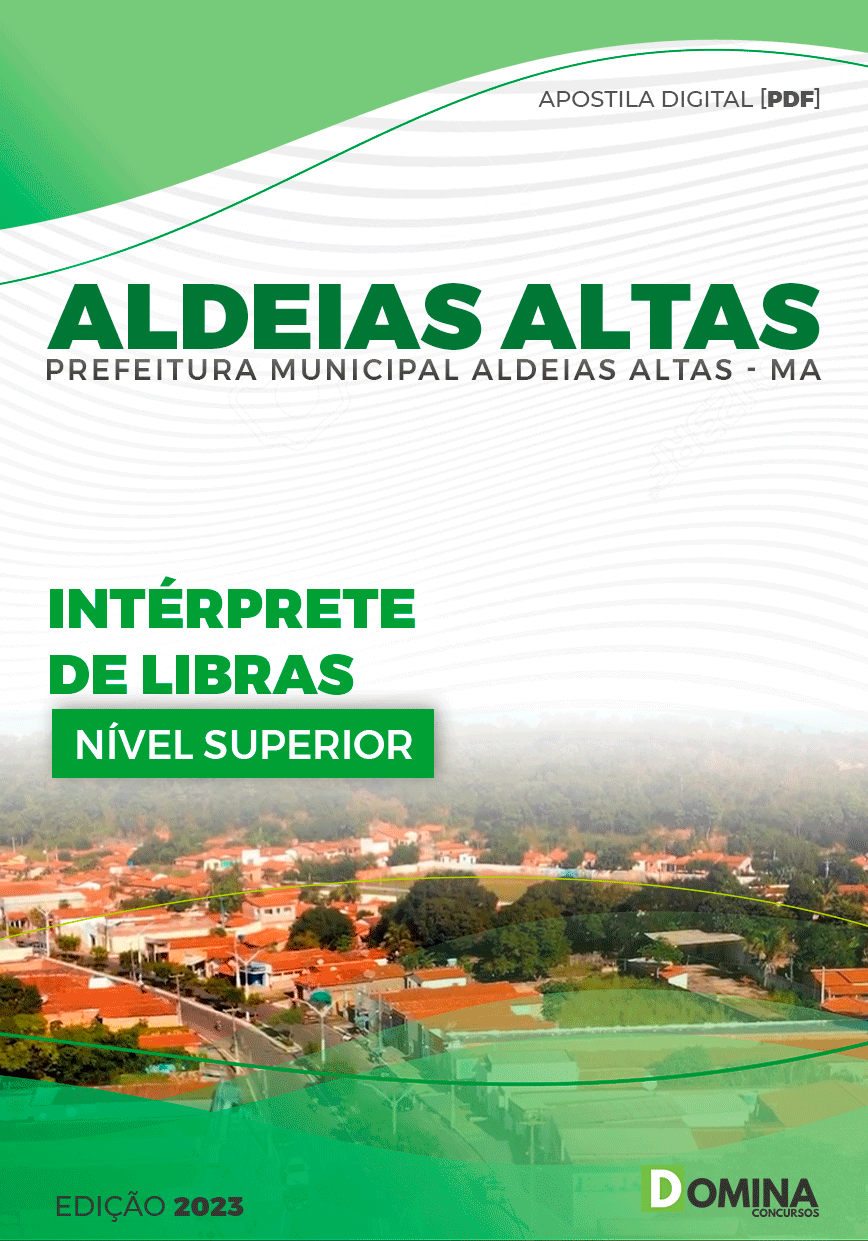 Apostila Pref Aldeias Altas MA 2023 Intérprete Libras