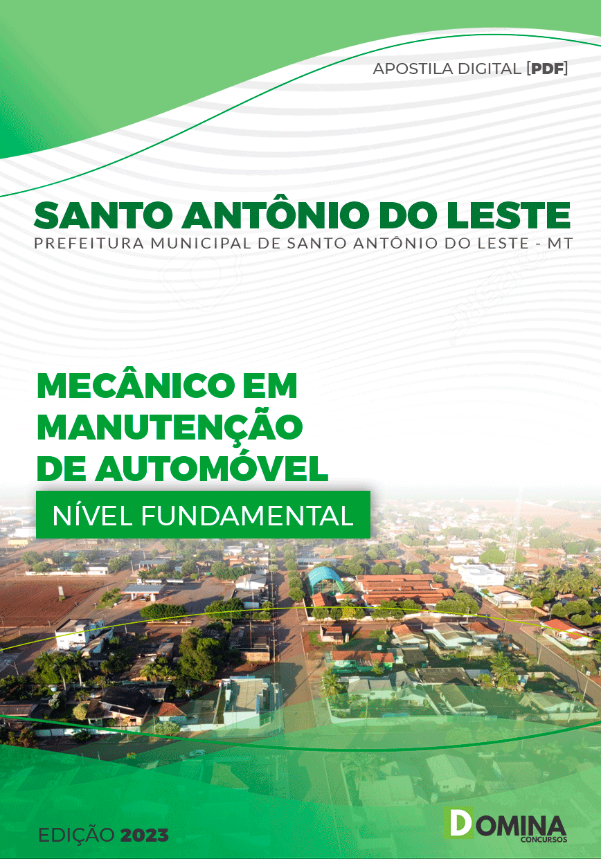 Pref Santo Antônio do Leste MT 2023 Mecânico Manutenção