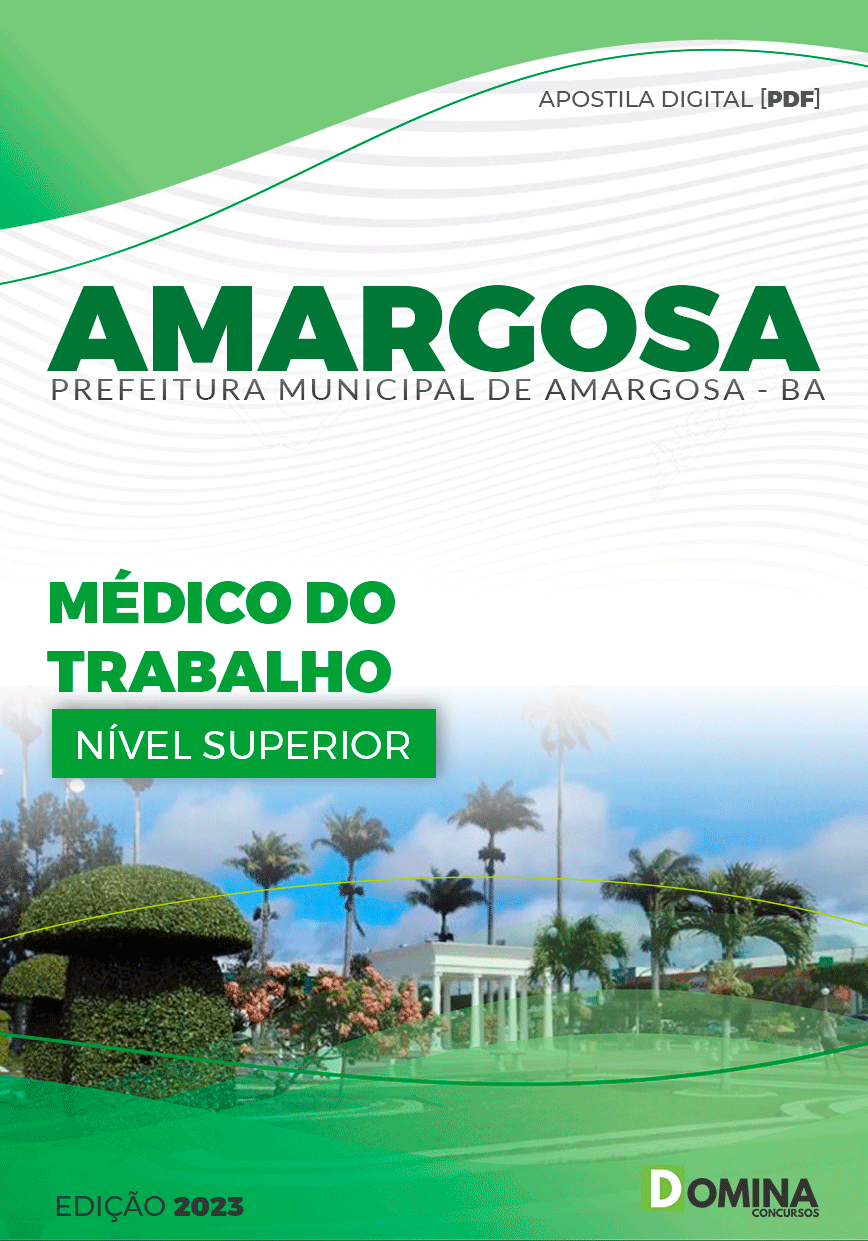 Apostila Pref Amargosa BA 2023 Médico do Trabalho