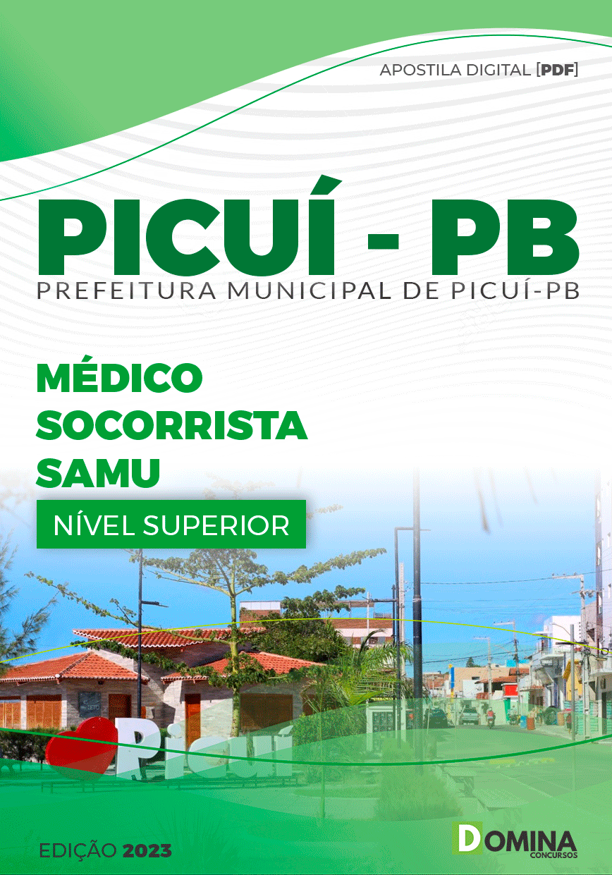 Apostila Pref Picuí PB 2023 Médico Socorrista SAMU
