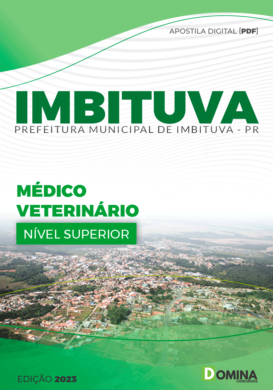 Apostila Prefeitura Imbituva PR 2023 Médico Veterinário