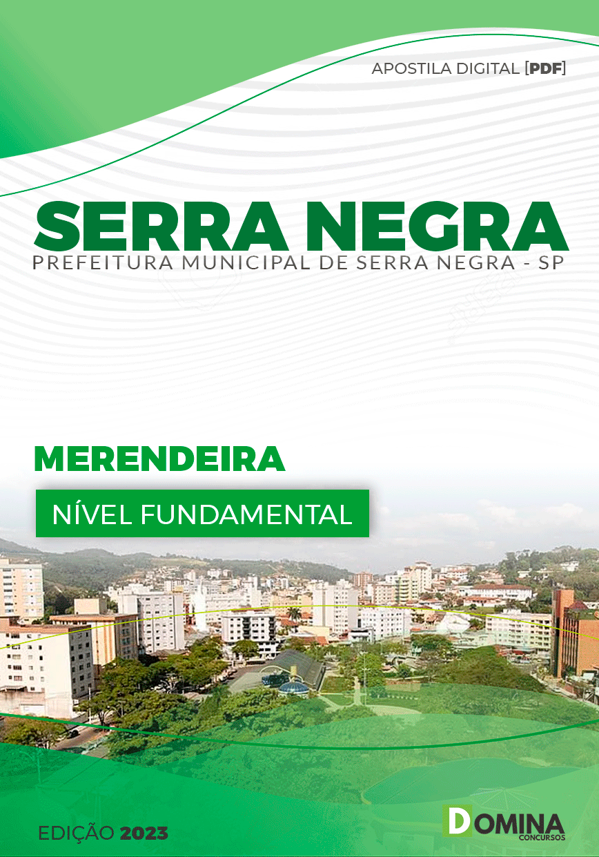 Apostila Pref Serra Negra SP 2023 Merendeira