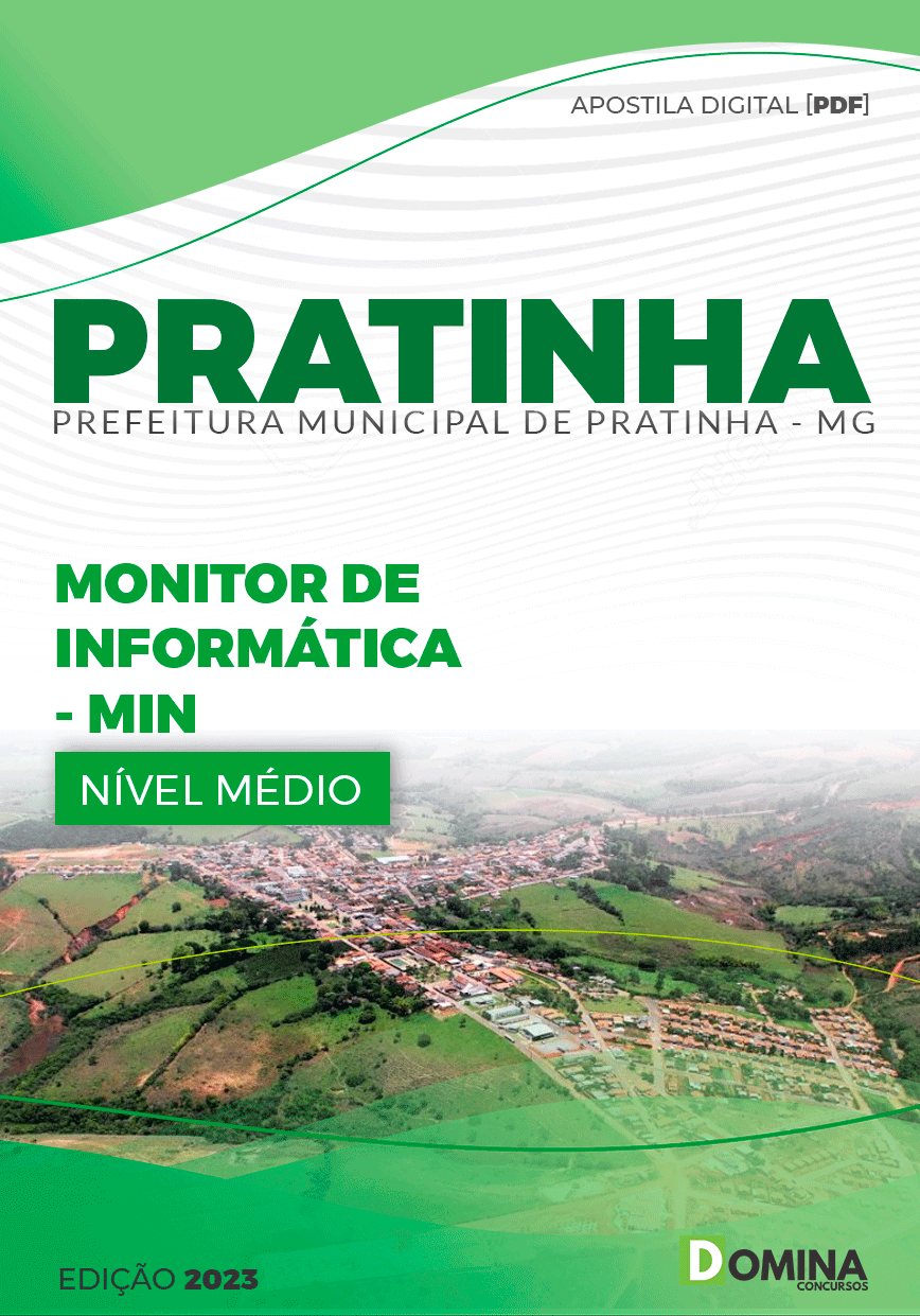 Apostila Concurso Pref Pratinha MG 2023 Monitor Informática