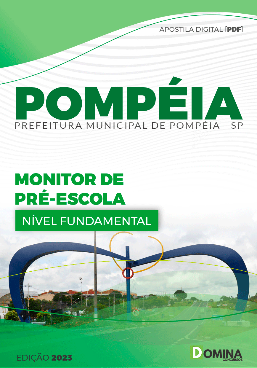 Apostila Pref Pompéia SP 2023 Monitor de Pré-Escola