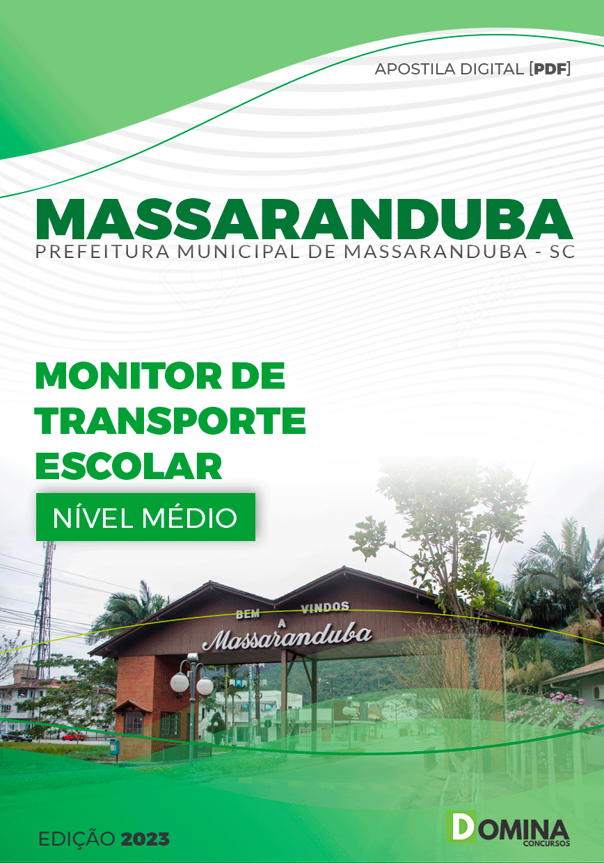 Apostila Pref Massaranduba SC 2023 Monitor Transporte Escolar