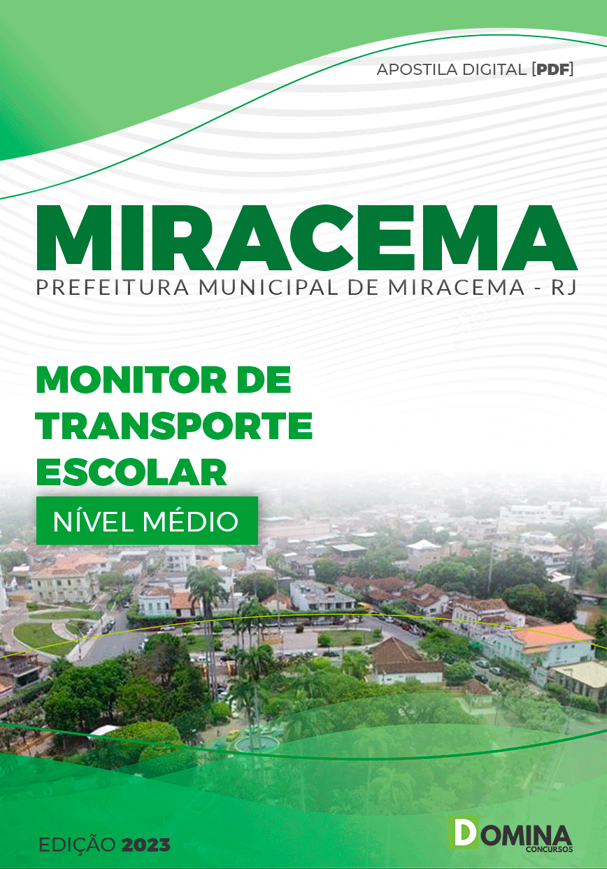 Apostila Pref Miracema RJ 2023 Monitor de Transporte Escolar