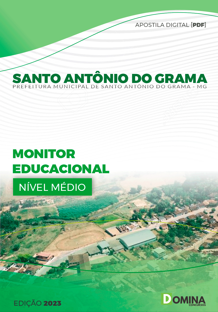 Pref Santo Antônio do Grama MG 2023 Monitor Educacional