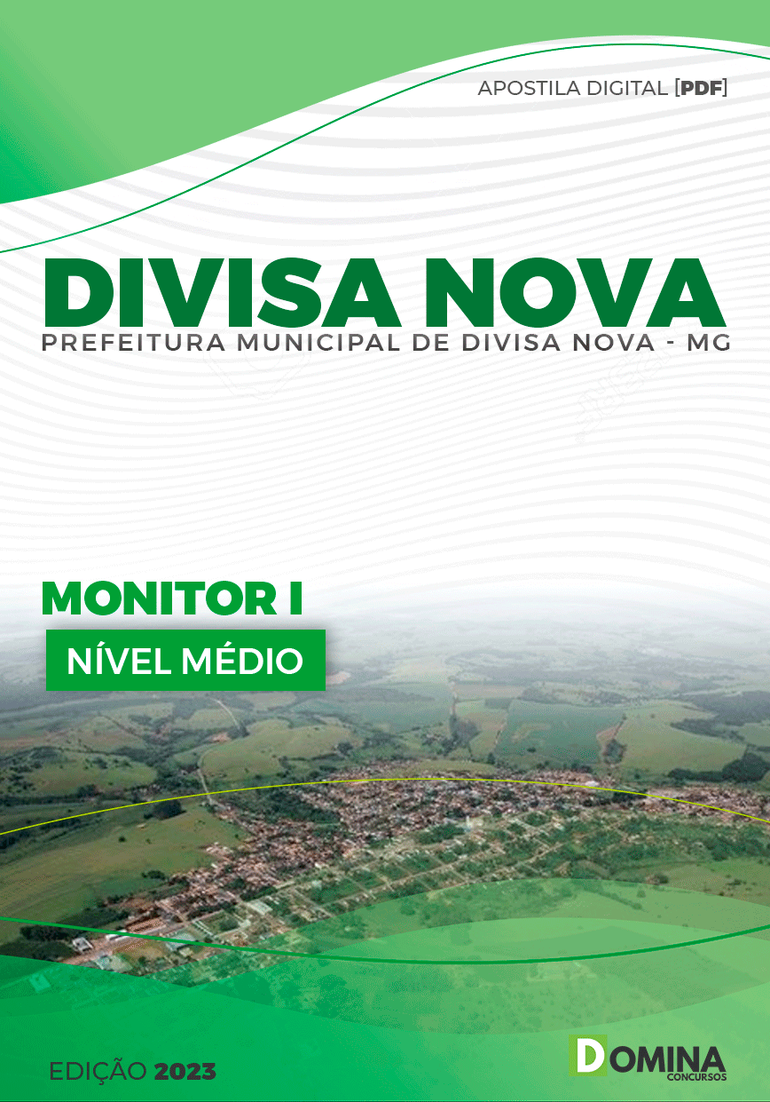 Apostila Prefeitura Divisa Nova MG 2023 Monitor I