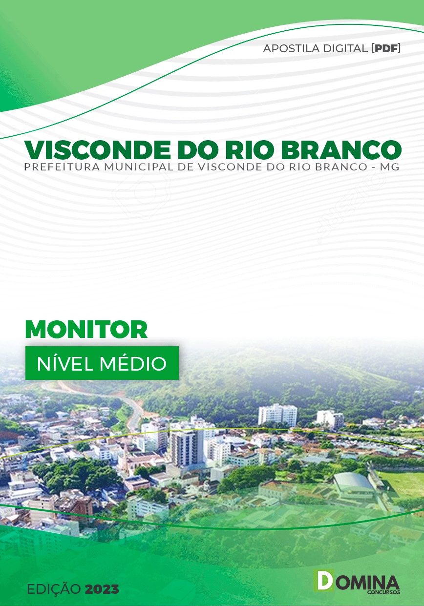 Apostila Pref Visconde do Rio Branco MG 2023 Monitor