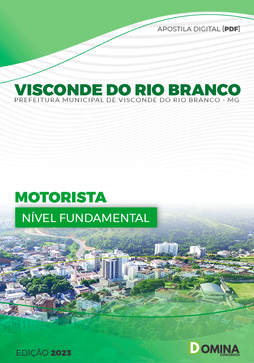 Apostila Pref Visconde do Rio Branco MG 2023 Motorista