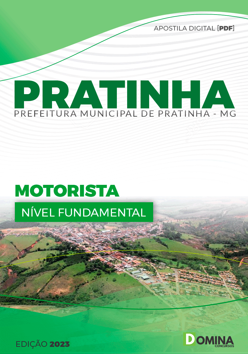 Apostila Concurso Pref Pratinha MG 2023 Motorista