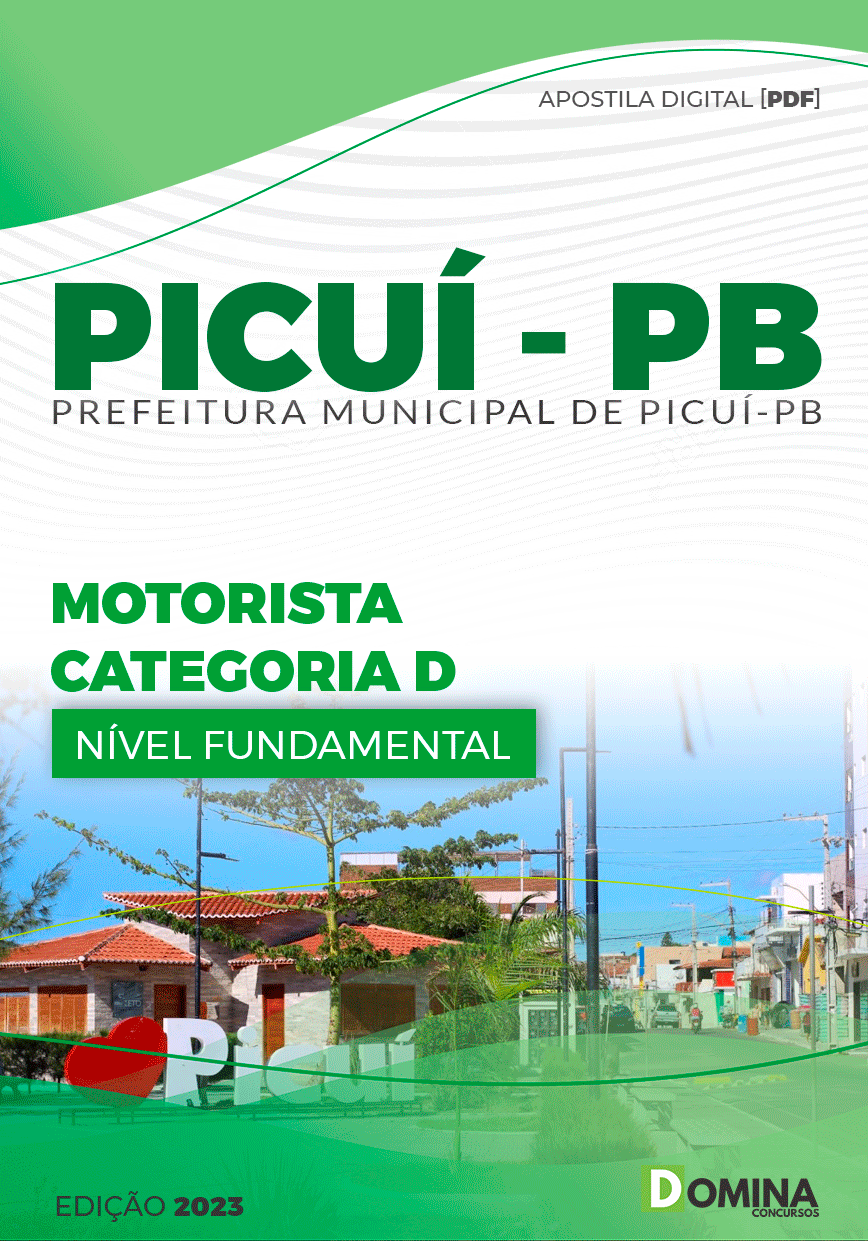 Apostila Pref Picuí PB 2023 Motorista Categoria D