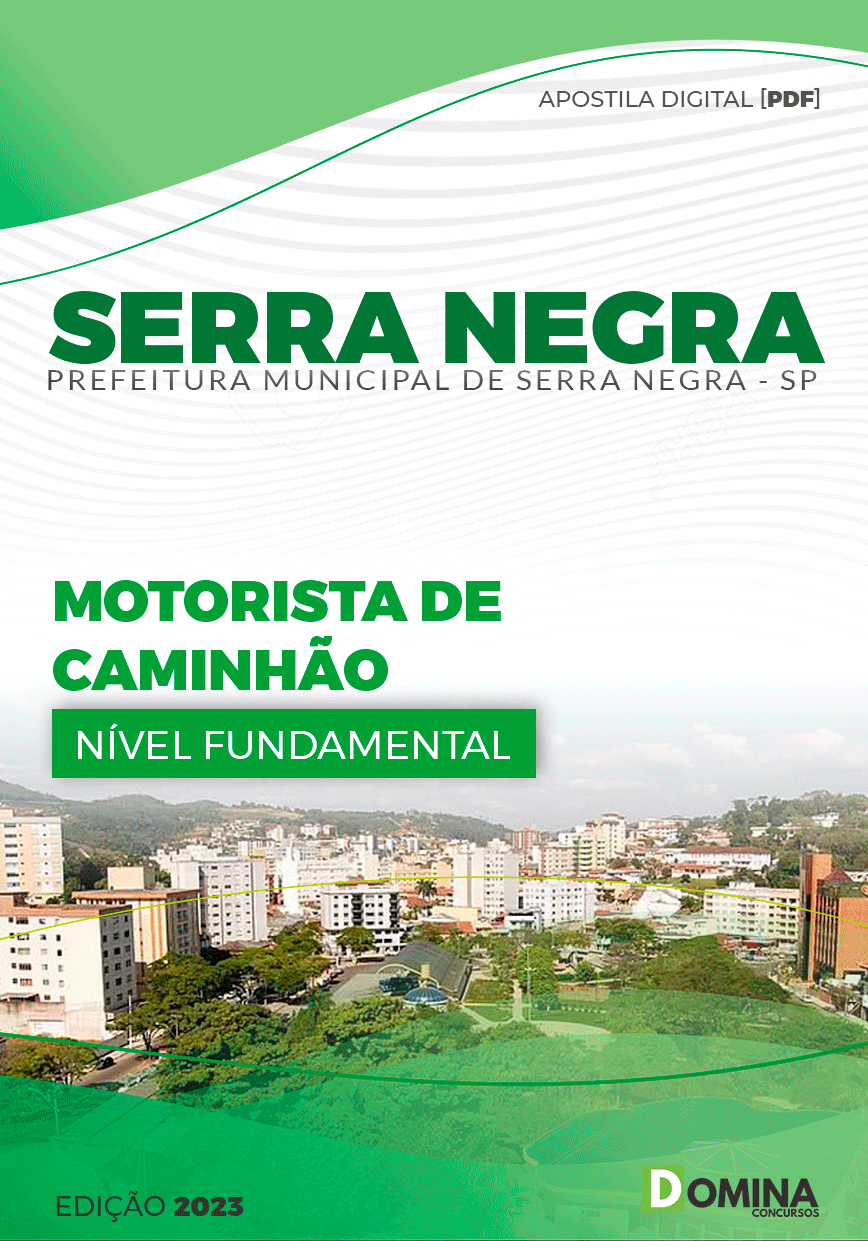 Apostila Pref Serra Negra SP 2023 Motorista de Caminhão