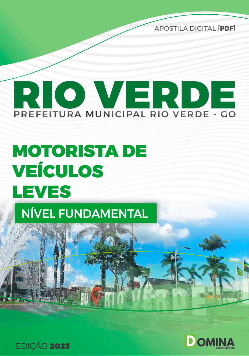 Apostila Concurso Pref Rio Verde GO 2023 Motorista Veículos Leves
