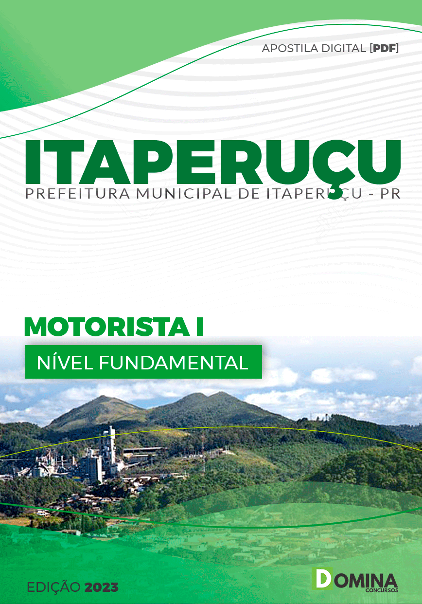 Apostila Concurso Pref Itaperuçu PR 2023 Motorista I