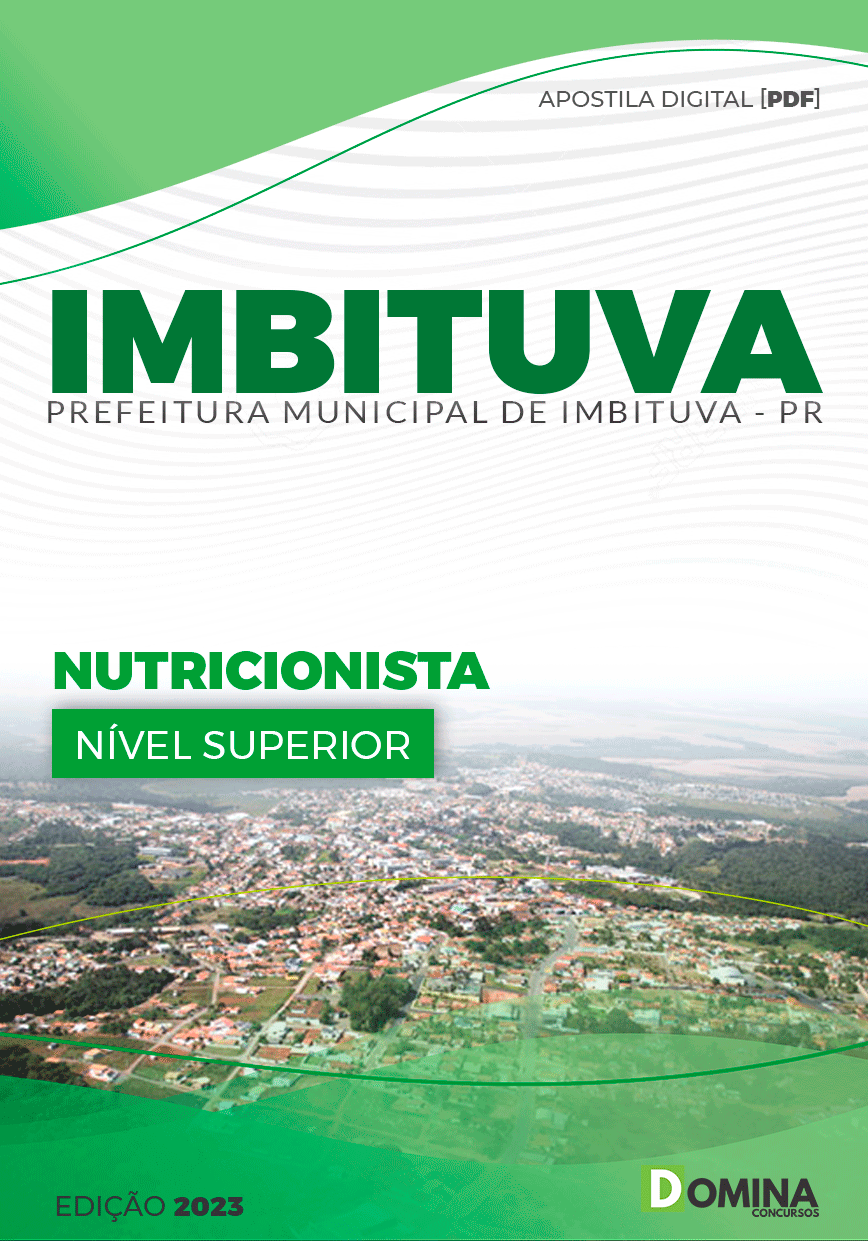Apostila Prefeitura Imbituva PR 2023 Nutricionista