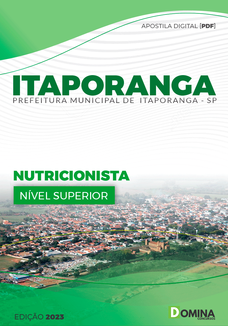 Apostila Pref Itaporanga SP 2024 Nutricionista