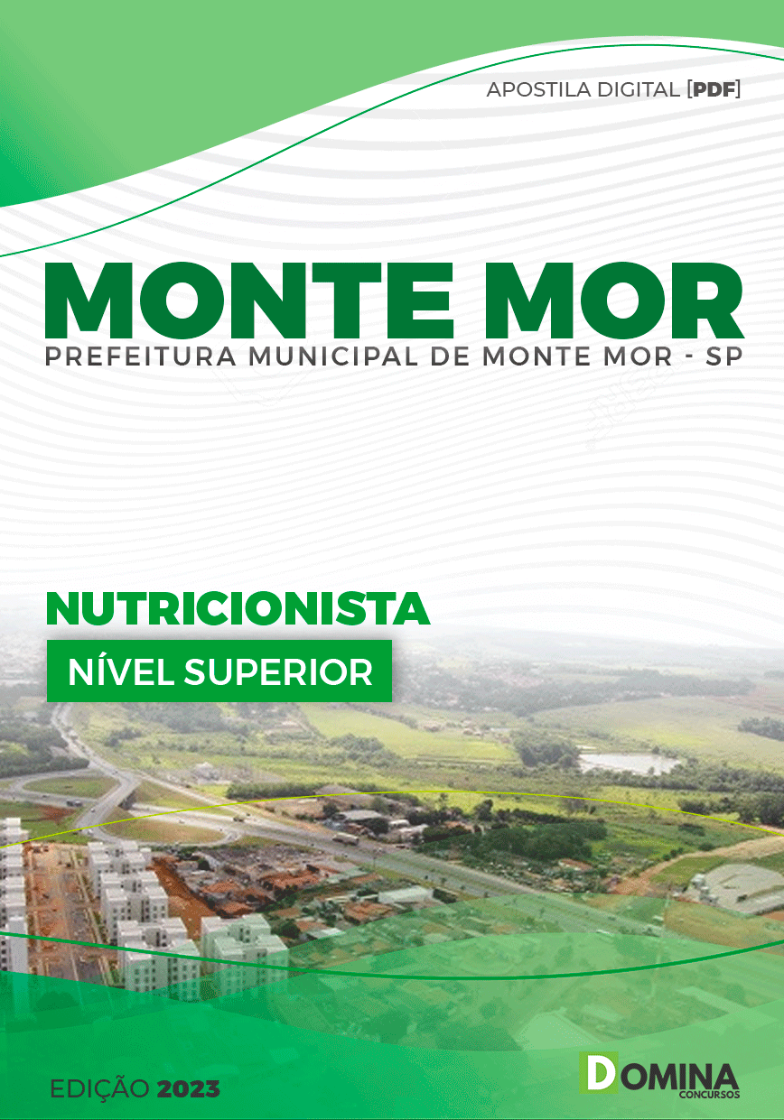 Apostila Pref Monte Mor SP 2023 Nutricionista