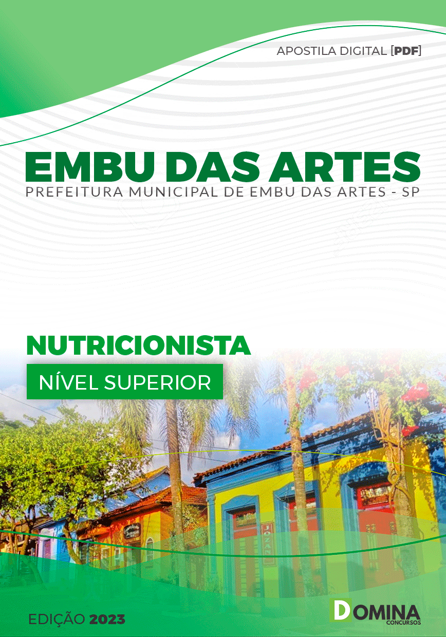 Apostila Pref Embu das Artes SP 2023 Nutricionista