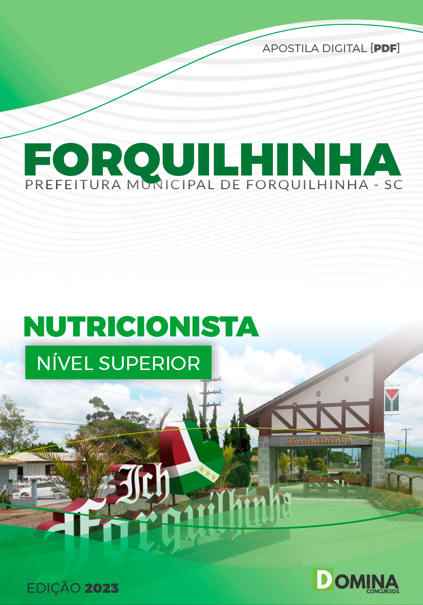 Apostila Pref Forquilhinha SC 2023 Nutricionista