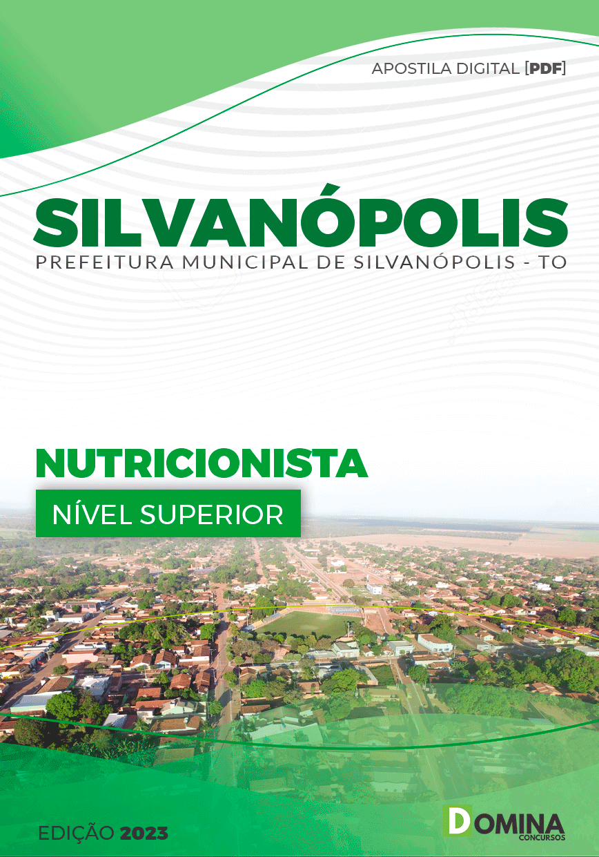 Apostila Pref Silvanópolis TO 2023 Nutricionista