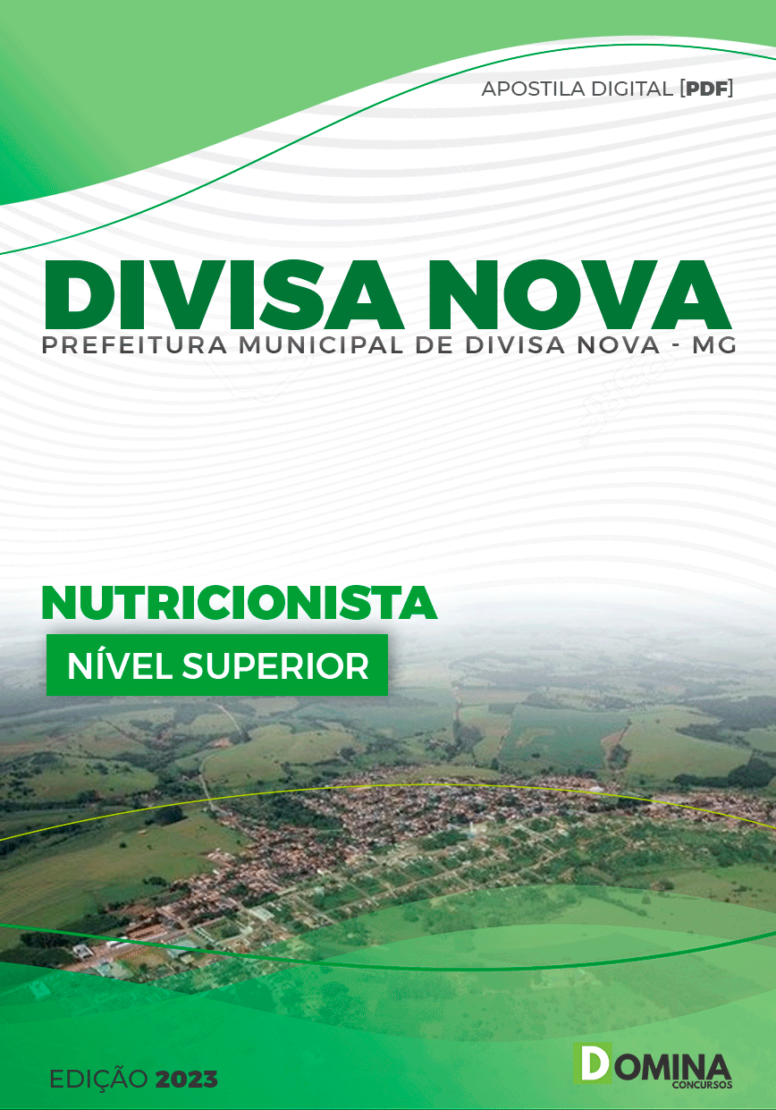 Apostila Prefeitura Divisa Nova MG 2023 Nutricionista