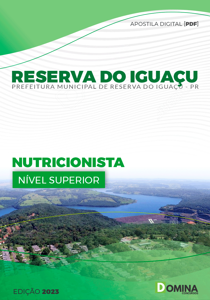 Apostila Pref Reserva do Iguaçu PR 2023 Nutricionista Educação