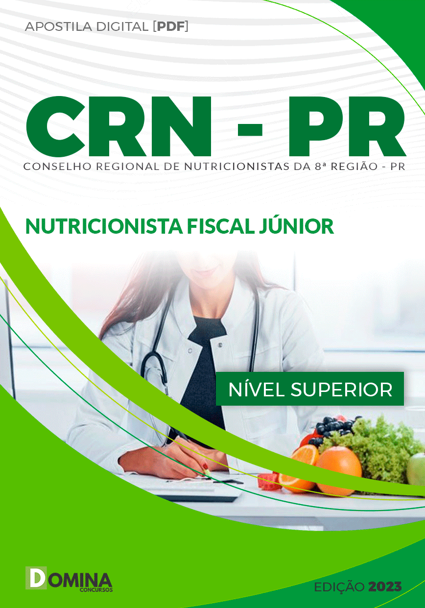 Apostila CRN-8 PR 2024 Nutricionista Fiscal Júnior