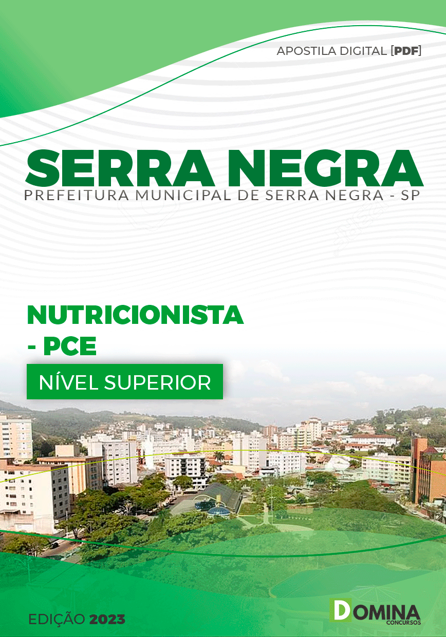 Apostila Pref Serra Negra SP 2023 Nutricionista PCE