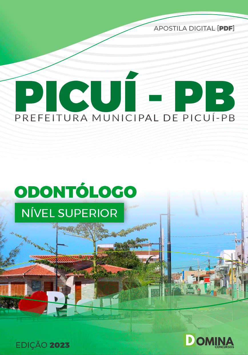 Apostila Pref Picuí PB 2023 Odontólogo
