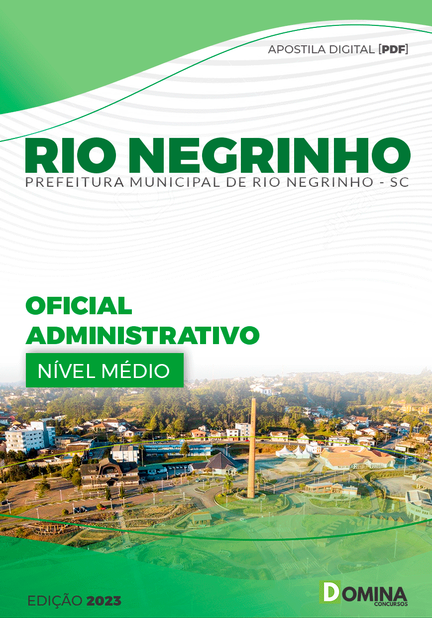Apostila Pref Rio Negrinho SC 2023 Oficial Administrativo