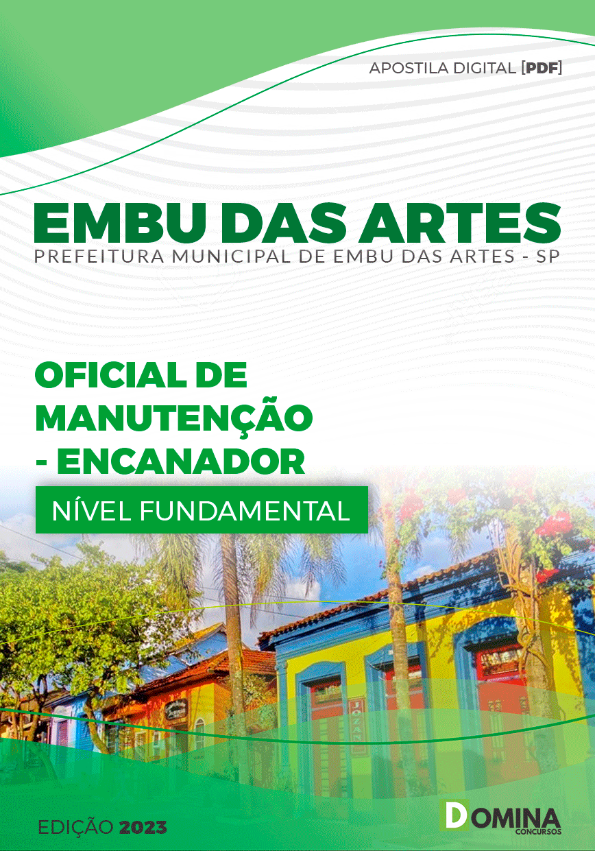 Apostila Pref Embu das Artes SP 2023 Oficial Manutenção Encanador