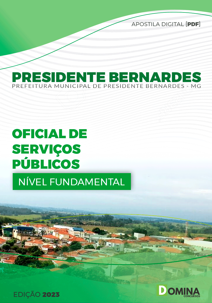 Pref Presidente Bernardes MG 2023 Oficial de Serviços Públicos