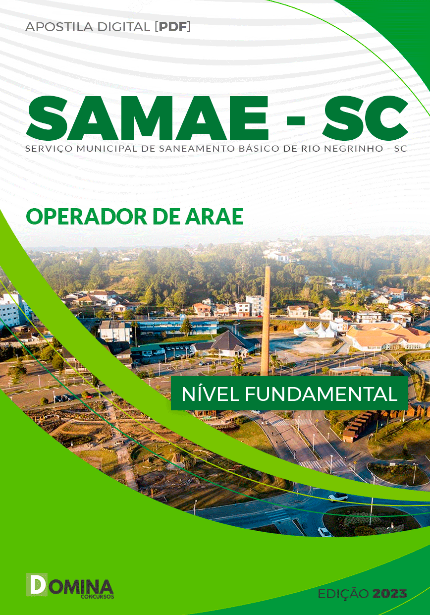 Apostila SAMAE Rio Negrinho SC 2023 Operador de ARAE