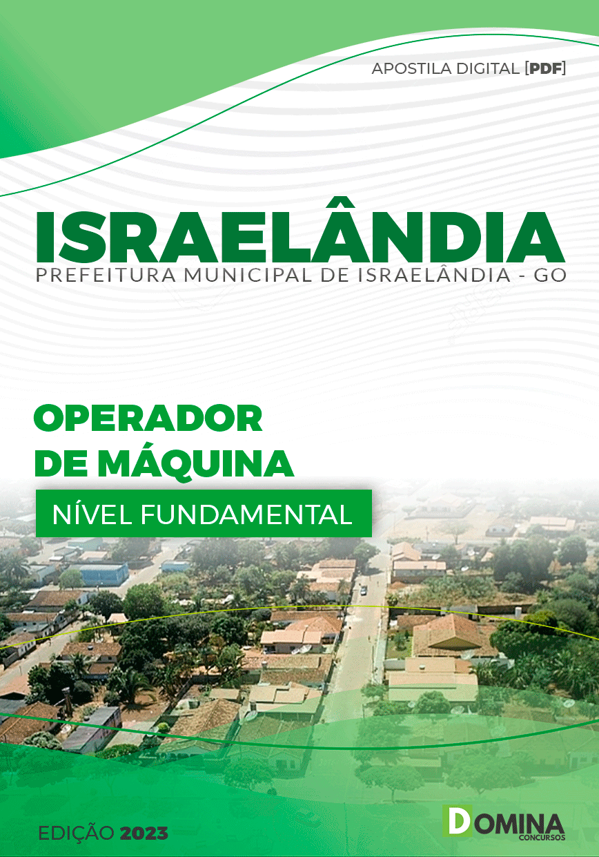 Apostila Concurso Pref Israelândia GO 2024 Operador Máquina