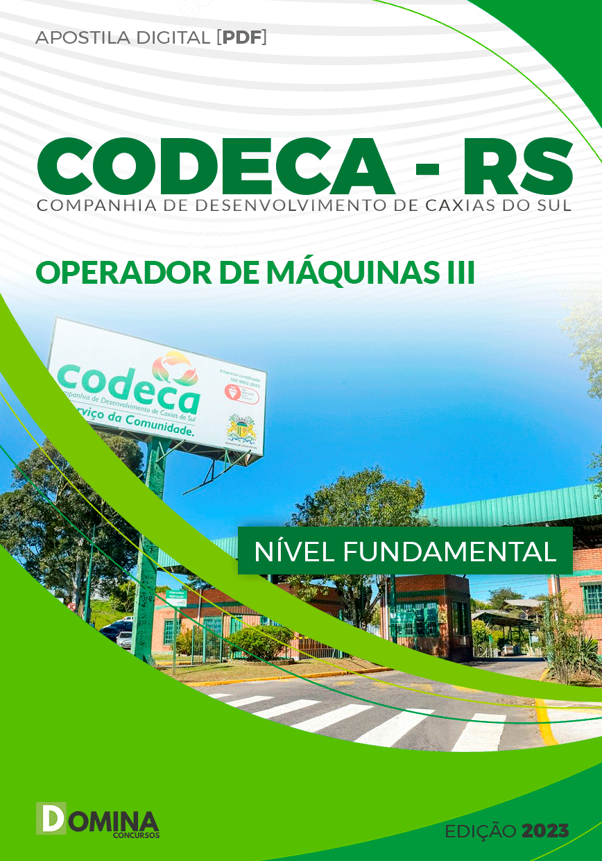 Apostila Concurso CODECA RS 2023 Operador Máquinas III