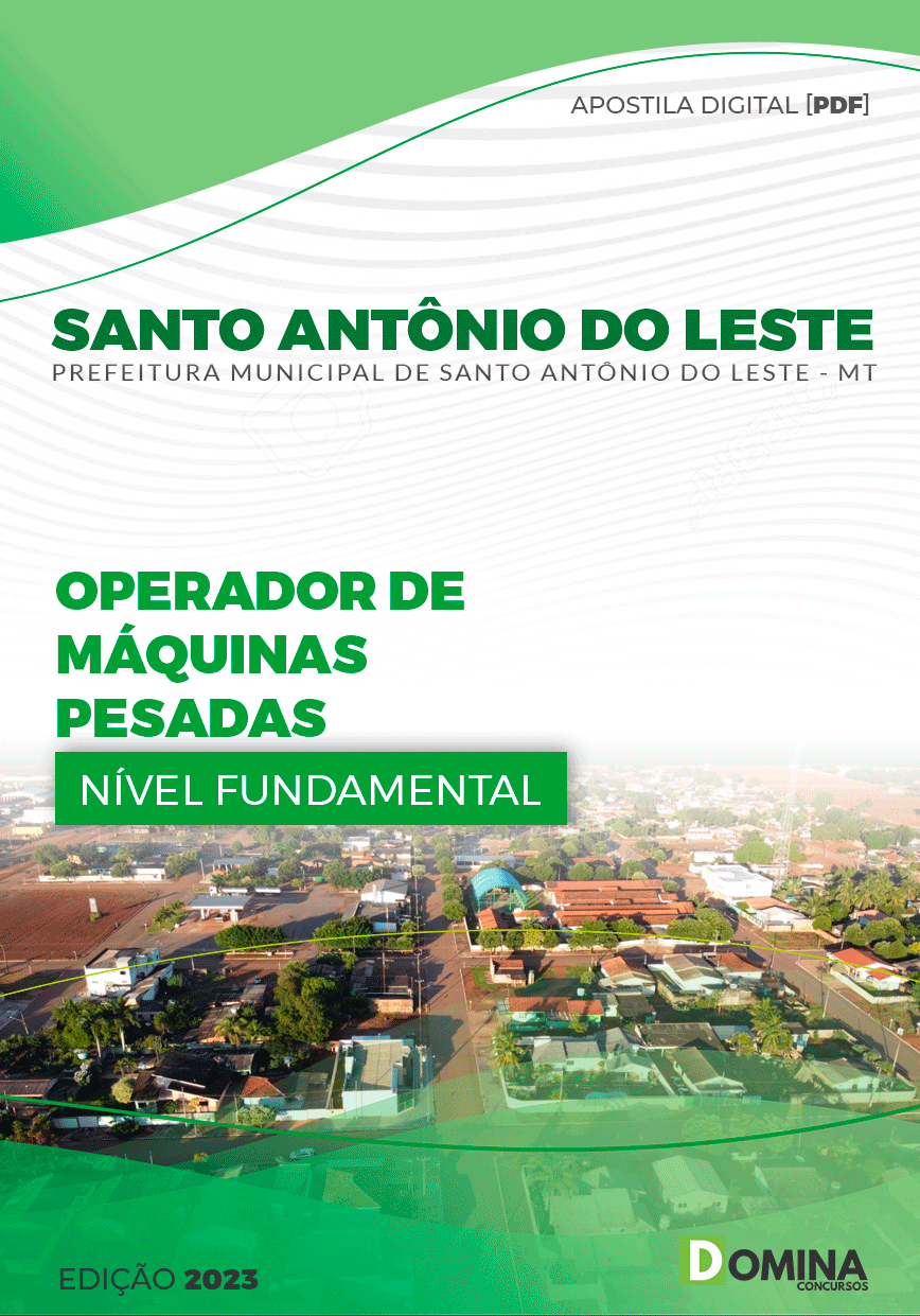 Pref Santo Antônio do Leste MT 2023 Operador de Máquinas